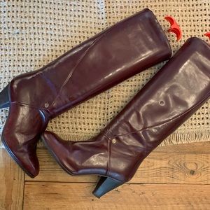Vintage Gucci Boots Brown Leather